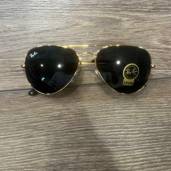 Ray-Ban Accessories - Ray-Ban Unisex Classic Aviator Sunglassess, Arista Gold with G-15 Green Lenses
